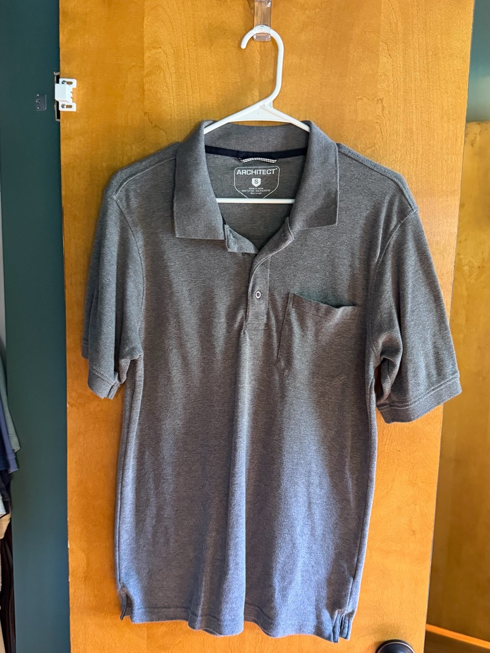 Architect Men's Heather Gray Polo Shirt with Pocket